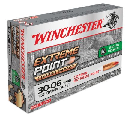 Winchester 30-06 Ammunition Copper Impact X3006XPLF 150 Grain Lead Free Extreme Point 20 Rounds
