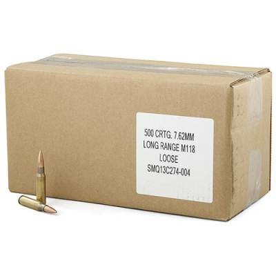 Federal 7.62x51mm NATO Ammo XM118LR Long Range Match 175 Grain Open Tip Match OTM 500 rounds