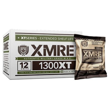 XMRE Meal Ready To Eat 1300XT XMRE12HCASE Authentic Military Grade MRE CASE of 12 Meals