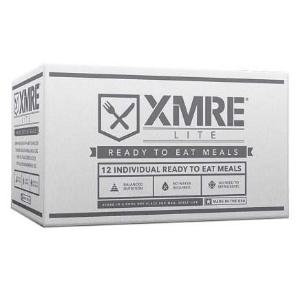 XMRE Meal Ready To Eat Lite XMREC12HCASE Lightweight Waterproof With Flameless Ration Heater CASE of 12 Meals