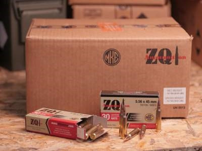 ZQI 5.56x45mm NATO Ammunition M855 SS109 Penetrator 62 Grain Full Metal Jacket CASE 1200 rounds