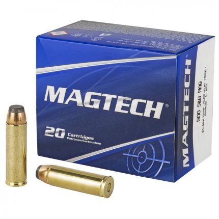 Magtech 500 Smith & Wesson Magnum Ammunition MT500B 325 Grain Semi-Jacketed Soft Point Flat 20 Rounds